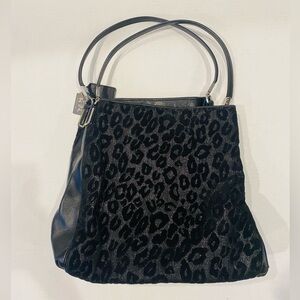 Coach Madison Phoebe Ocelot Chenille lurex Shoulder Bag # 26283